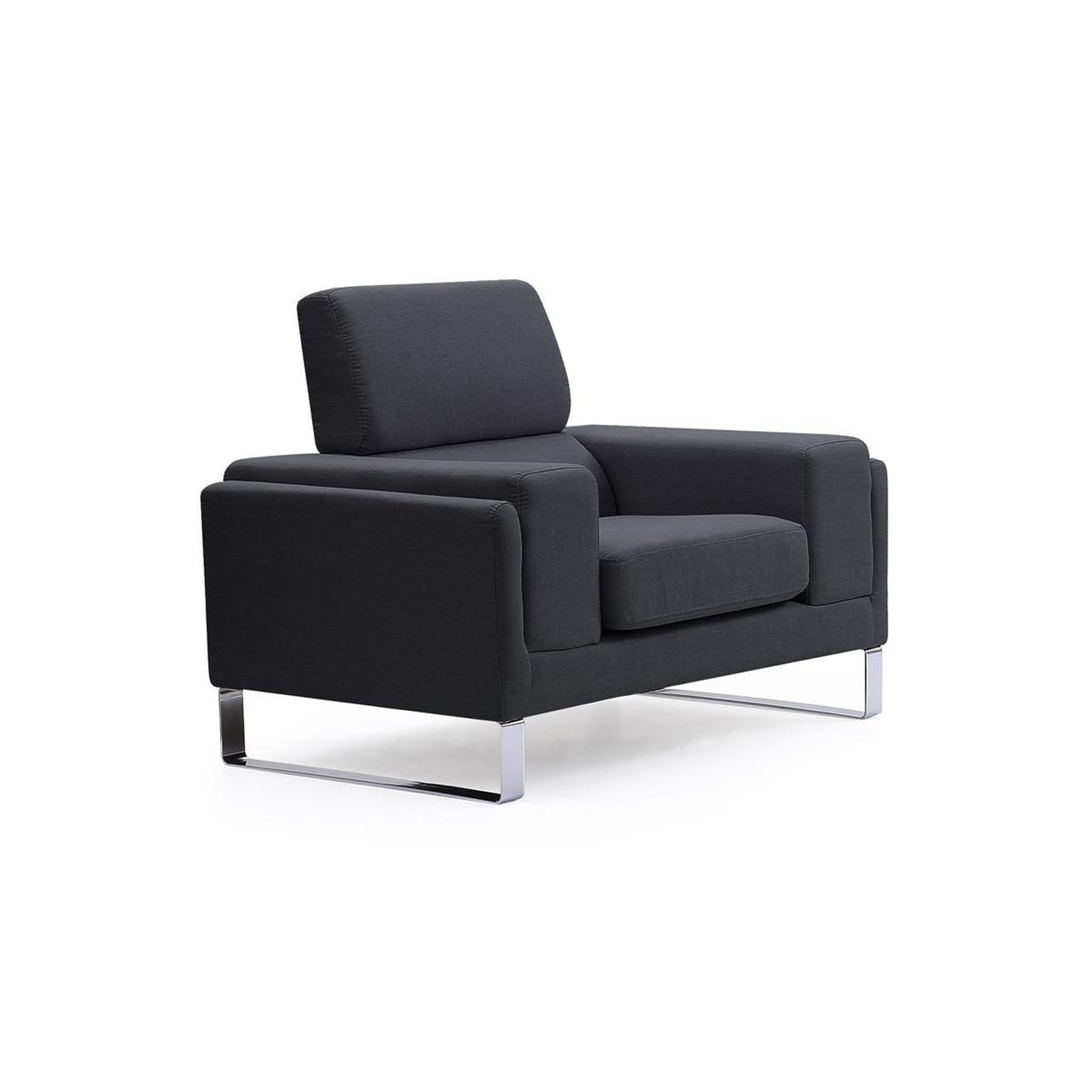 Voir la diapositive 1 : Paris Prix Fauteuil en tissu  ezekiel  104cm noir