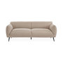 Voir la diapositive 4 : SWEEEK Canapé 3 places tissu beige et pieds métal noir