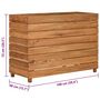 Voir la diapositive 6 : VIDAXL Lit sureleve 100x40x72 cm bois de teck recycle et acier