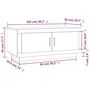 Voir la diapositive 6 : VIDAXL Table basse Chene marron 102x50x45 cm Bois d'ingenierie