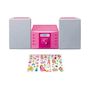 Voir la diapositive 3 : Lenco Chaîne HiFi Lenco MC-013PK rose pour enfants