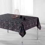 Paris Prix Nappe Rectangulaire Imprimée  Quadris  150x240cm Anthracite
