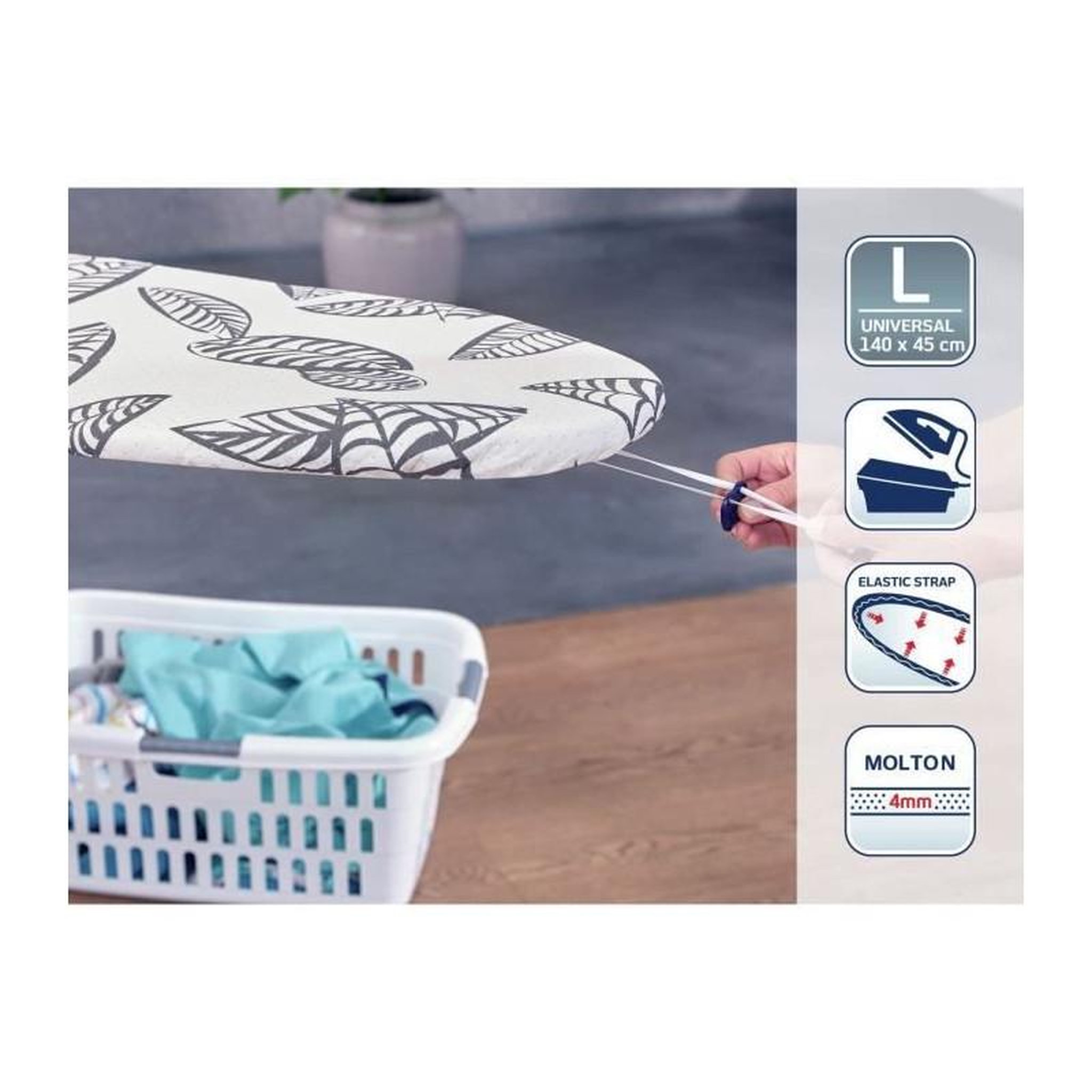 Voir la diapositive 3 : Leifheit Leifheit 71615 Housse pour table a repasser Perfect Steam Air Board Express Universelle