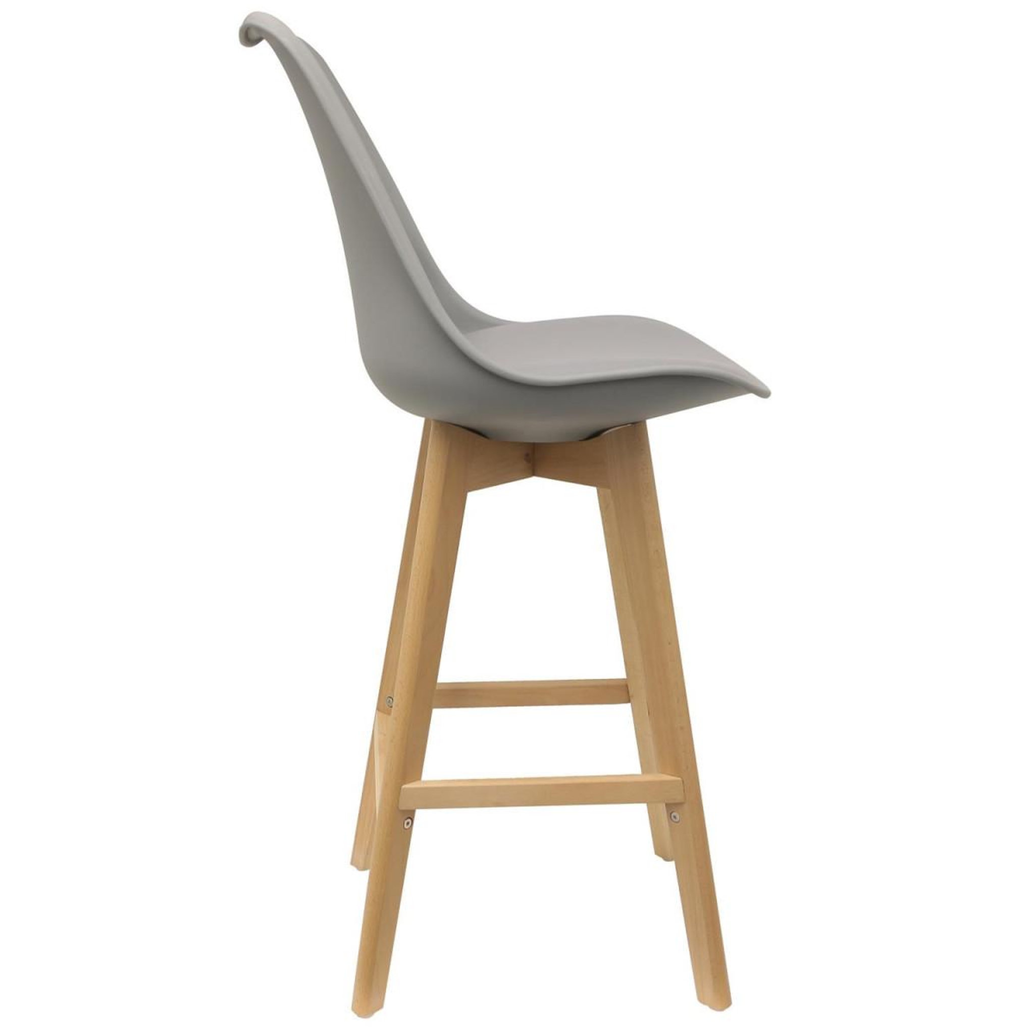 Voir la diapositive 3 : The Home Deco Factory Lot de 2 chaises de bar  ombra  105cm gris