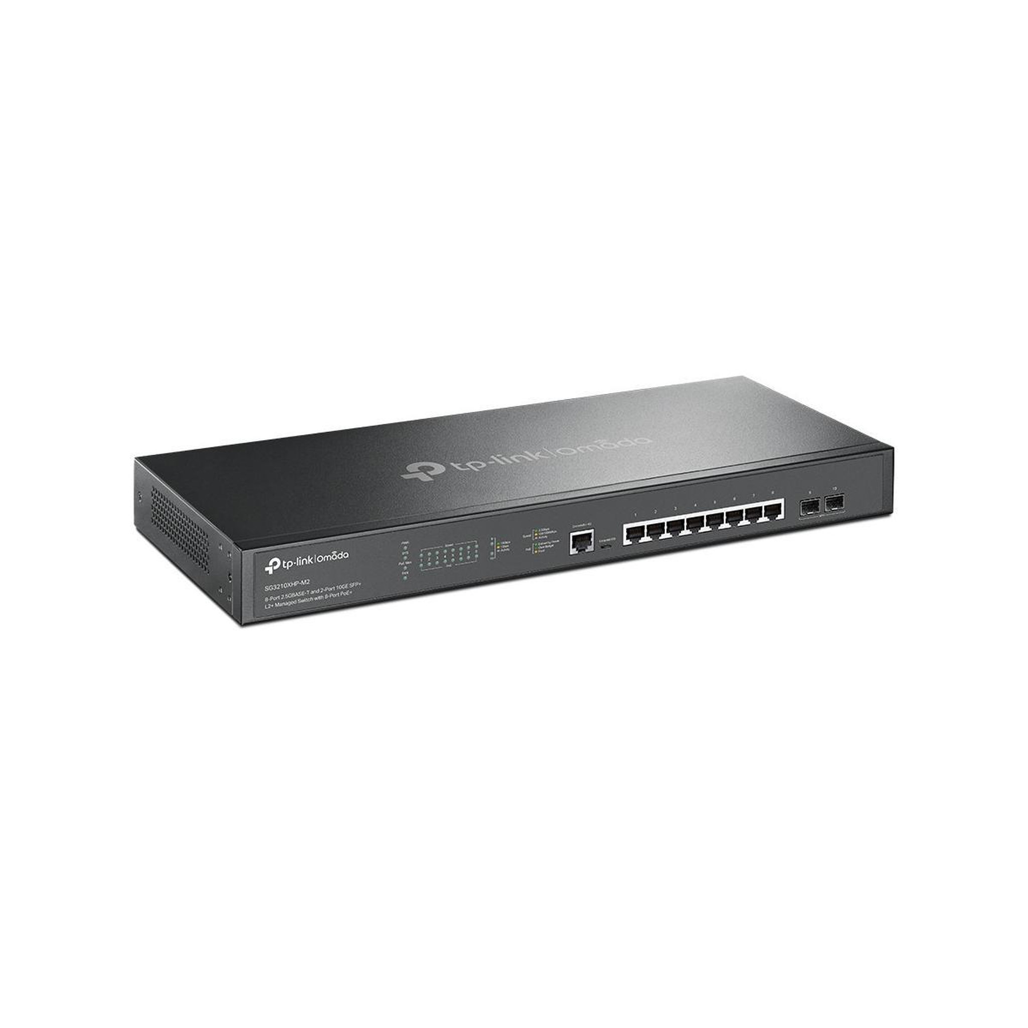 Voir la diapositive 3 : TP-LINK Switch géré TP-Link JetStream TL-SG3210XHP-M2 avec 8 ports 2.5G PoE+ et 2 ports 10G SFP+