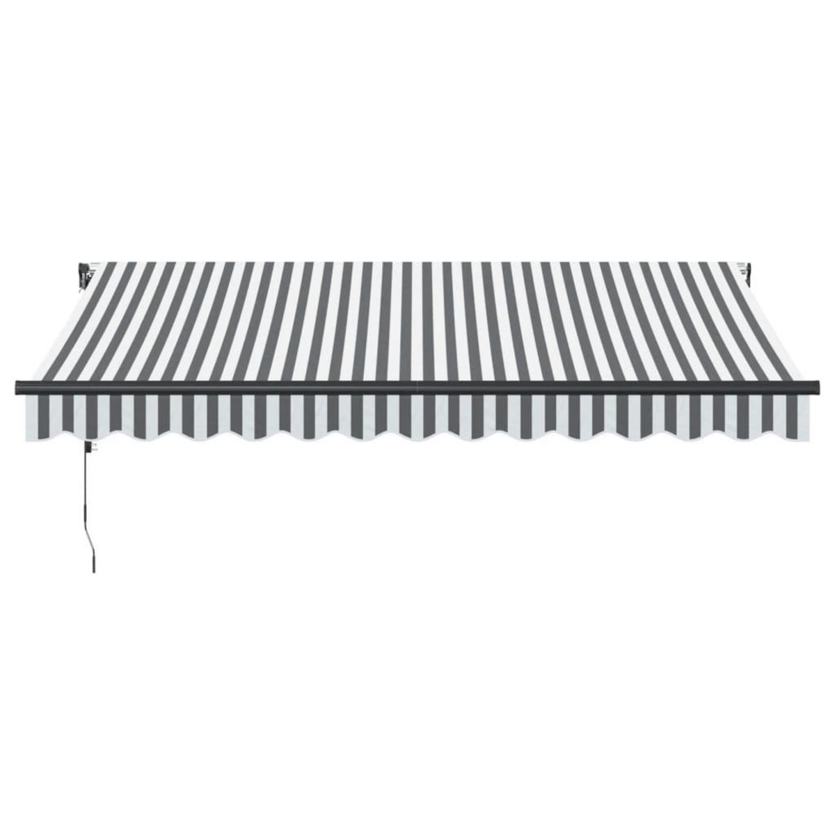 VIDAXL Auvent retractable automatique avec LED anthracite et blanc