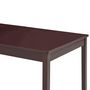 Voir la diapositive 4 : VIDAXL Table a manger Marron fonce 180x90x73 cm Bois de pin