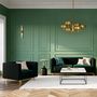 Voir la diapositive 5 : Rendez vous déco Fauteuil en velours vert foncé - Gatsby