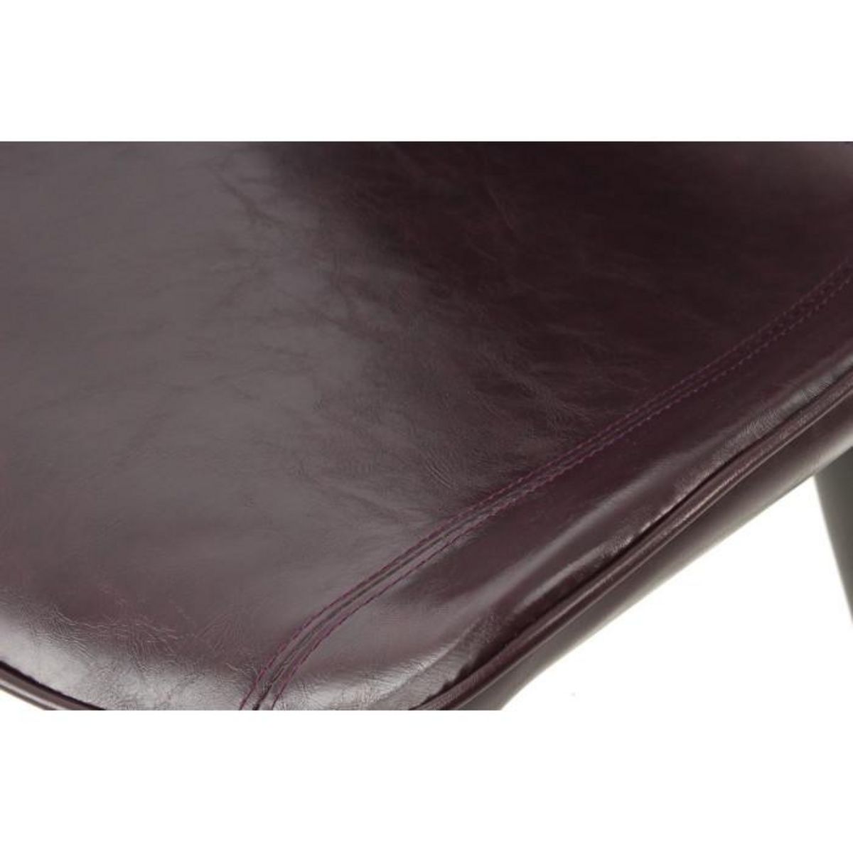 Paris Prix Lot de 2 Chaises Design  Cecil  81cm Violet Foncé