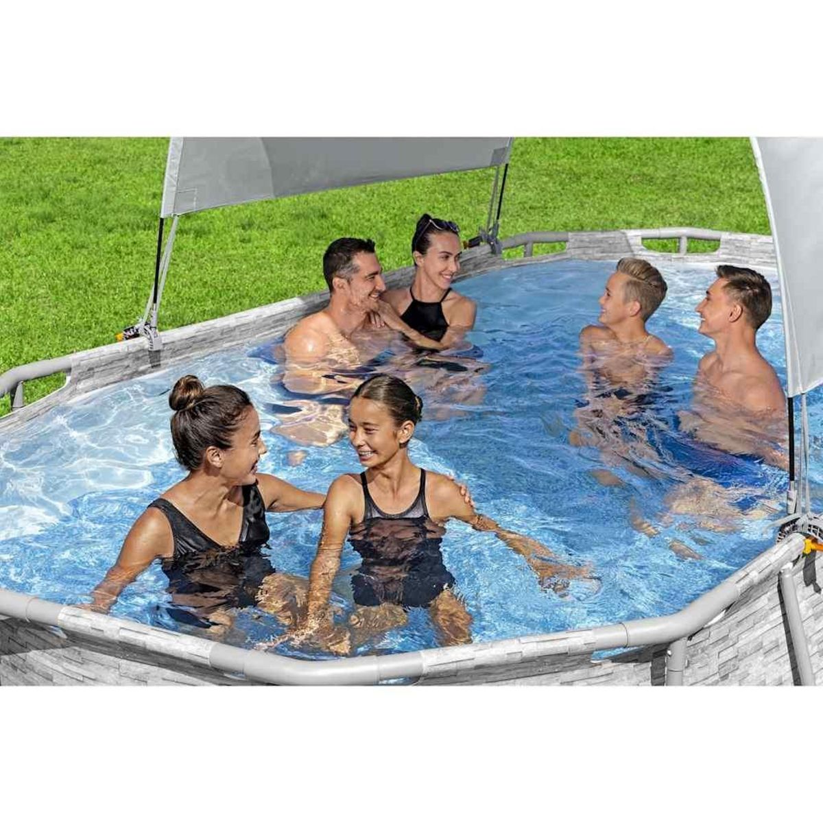 BESTWAY Bestway Auvent de piscine hors sol Blanc