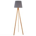 ATMOSPHERA Lampadaire bambou Bahi - Hauteur 160 cm. Coloris disponibles : Blanc