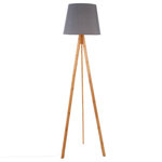 ATMOSPHERA Lampadaire bambou Bahi - Hauteur 160 cm. Coloris disponibles : Blanc