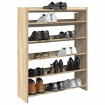 VIDAXL Etagere a chaussures chene sonoma 80x25x100cm bois d'ingenierie