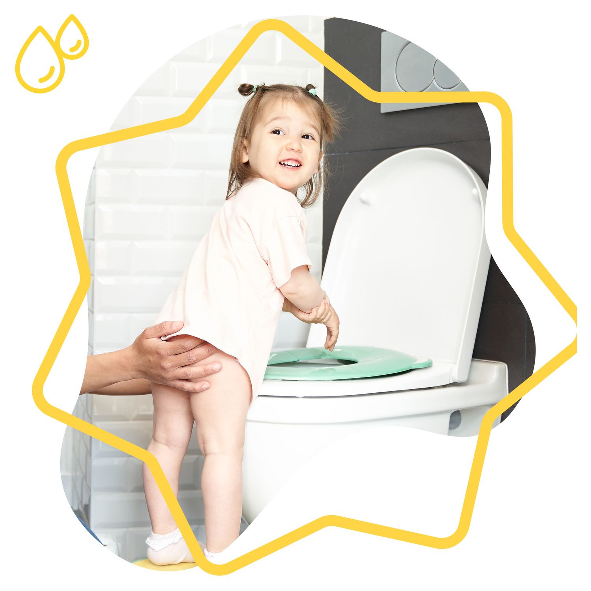 Voir la diapositive 5 : BADABULLE Réducteur de toilette pliable
