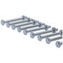 Voir la diapositive 4 :  Boulon tête hexagonale et écrou Vissal finition zinguée Ø5 x 20 mm  lot de 18