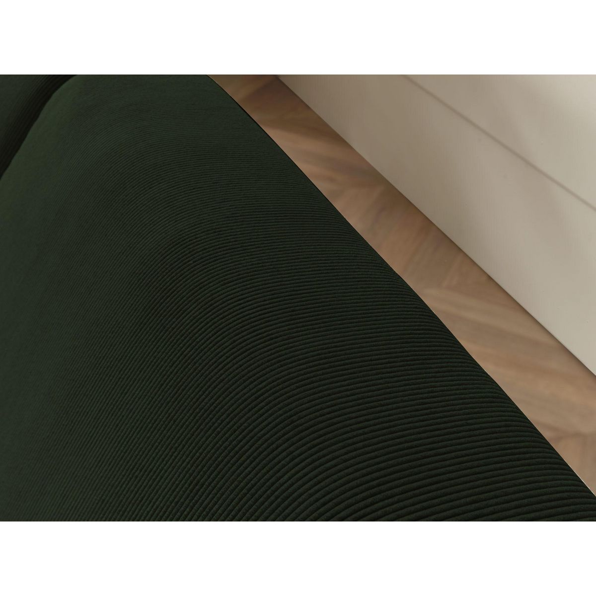 LISA DESIGN Malcom - canapé panoramique d'angle gauche - en velours côtelé