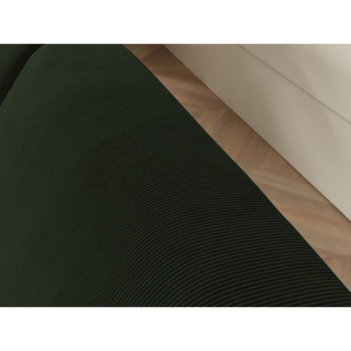 LISA DESIGN Malcom - canapé panoramique d'angle gauche - en velours côtelé