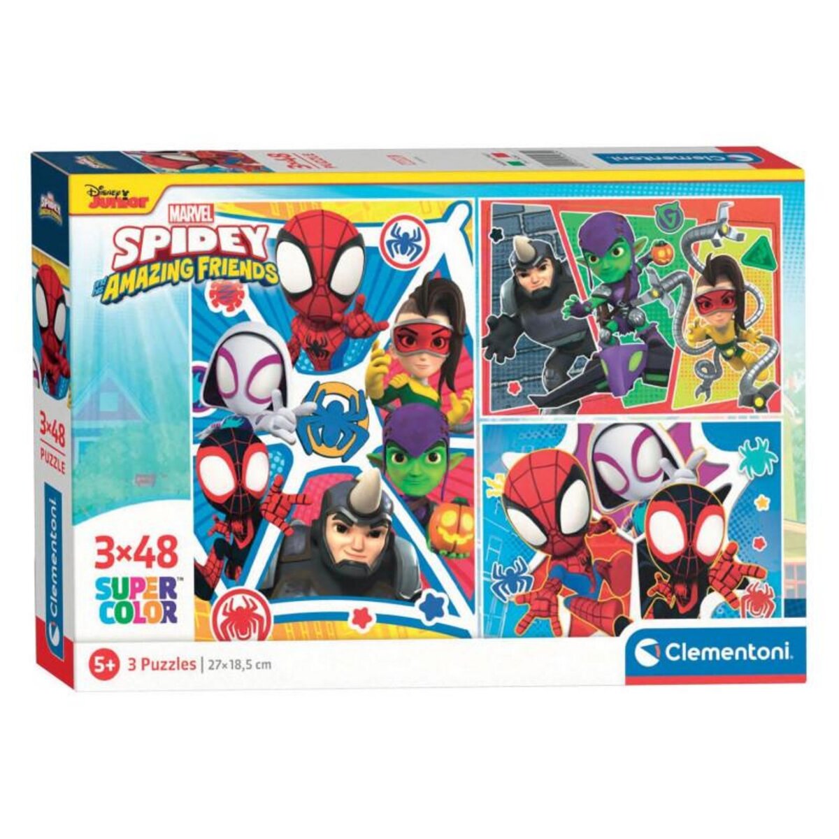 CLEMENTONI Clementoni Puzzle Spidey, 3x48st. 25282 pas cher Auchan.fr
