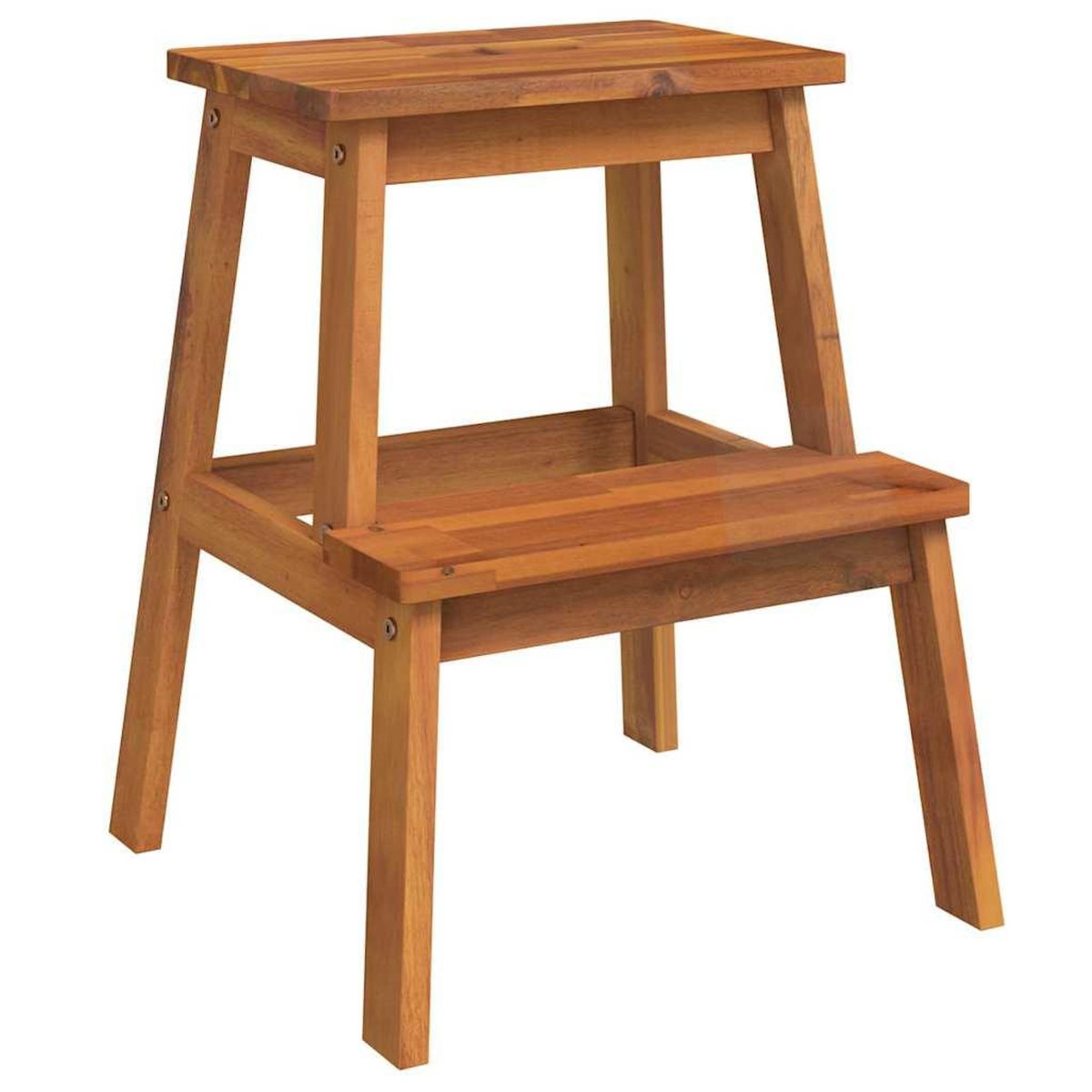 VIDAXL Tabouret-escabeau 2 marches 40x38x50 cm Bois d'acacia solide