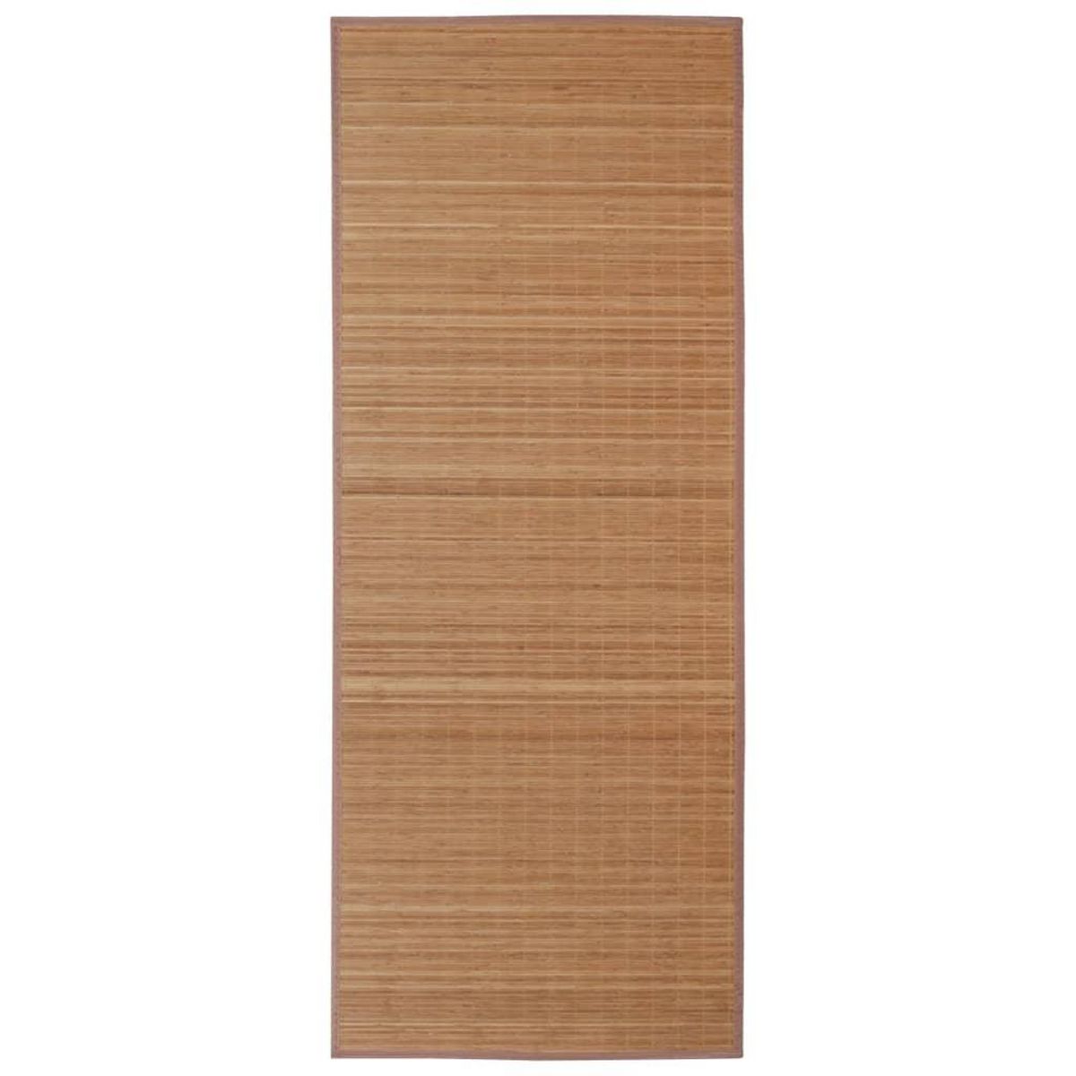 VIDAXL Tapis en bambou marron a latte rectangulaire 120 x 180 cm