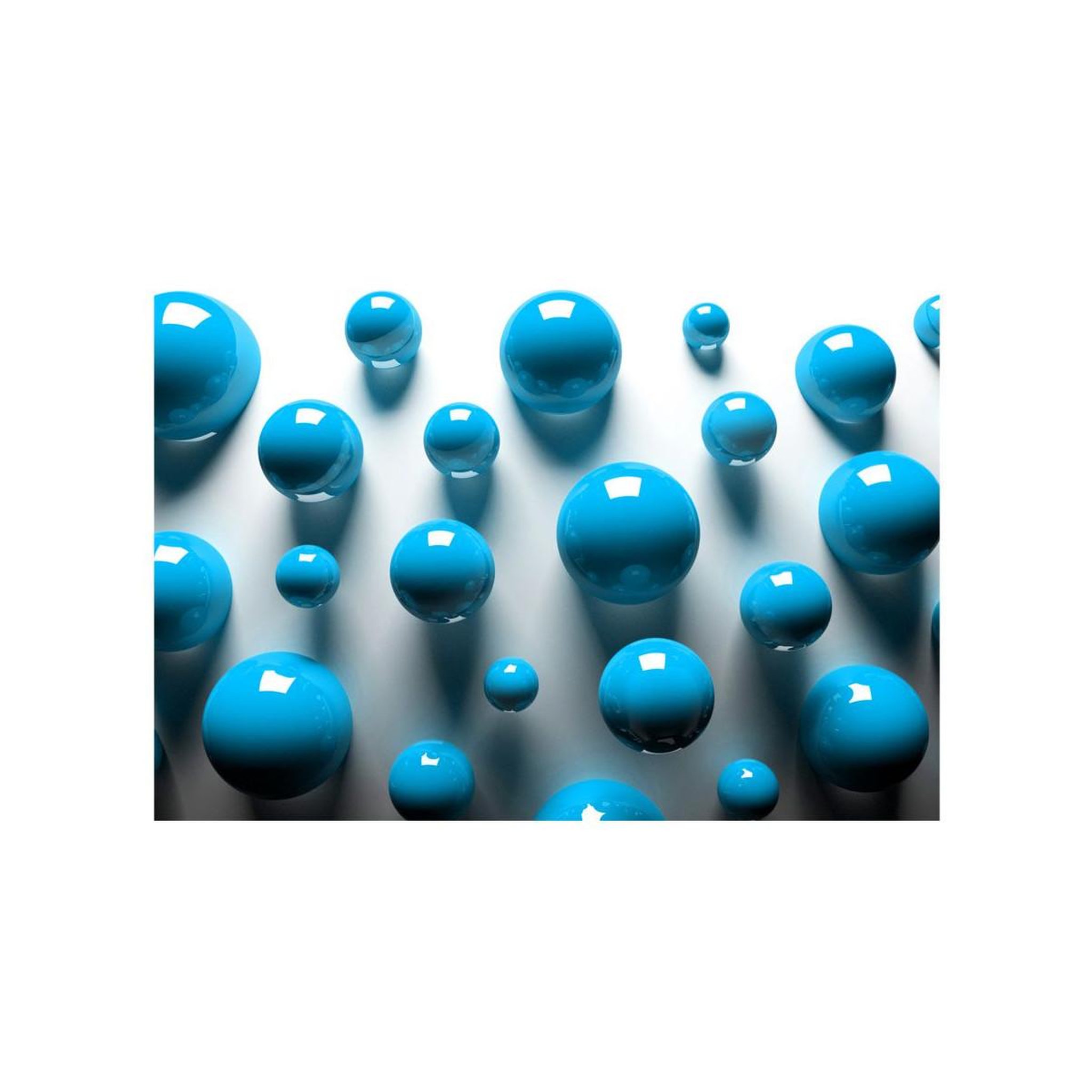 Voir la diapositive 2 : Paris Prix Papier Peint  Blue Balls