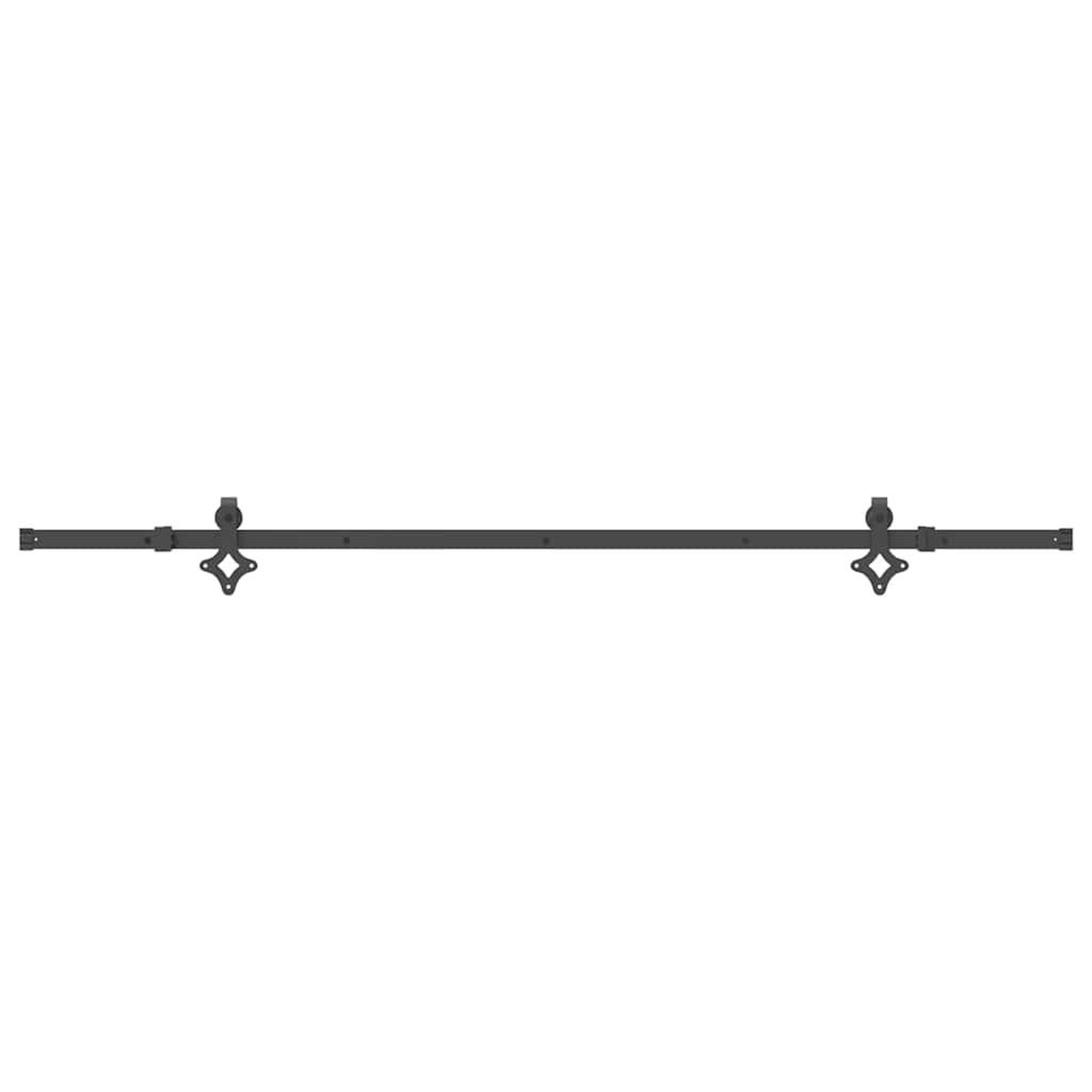 Voir la diapositive 4 : VIDAXL Kit de quincaillerie de porte coulissante 213,5 cm acier noir