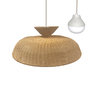 Voir la diapositive 1 : Lumisky Suspension d'extérieur nomade DARMA Beige Rotin D80 CM