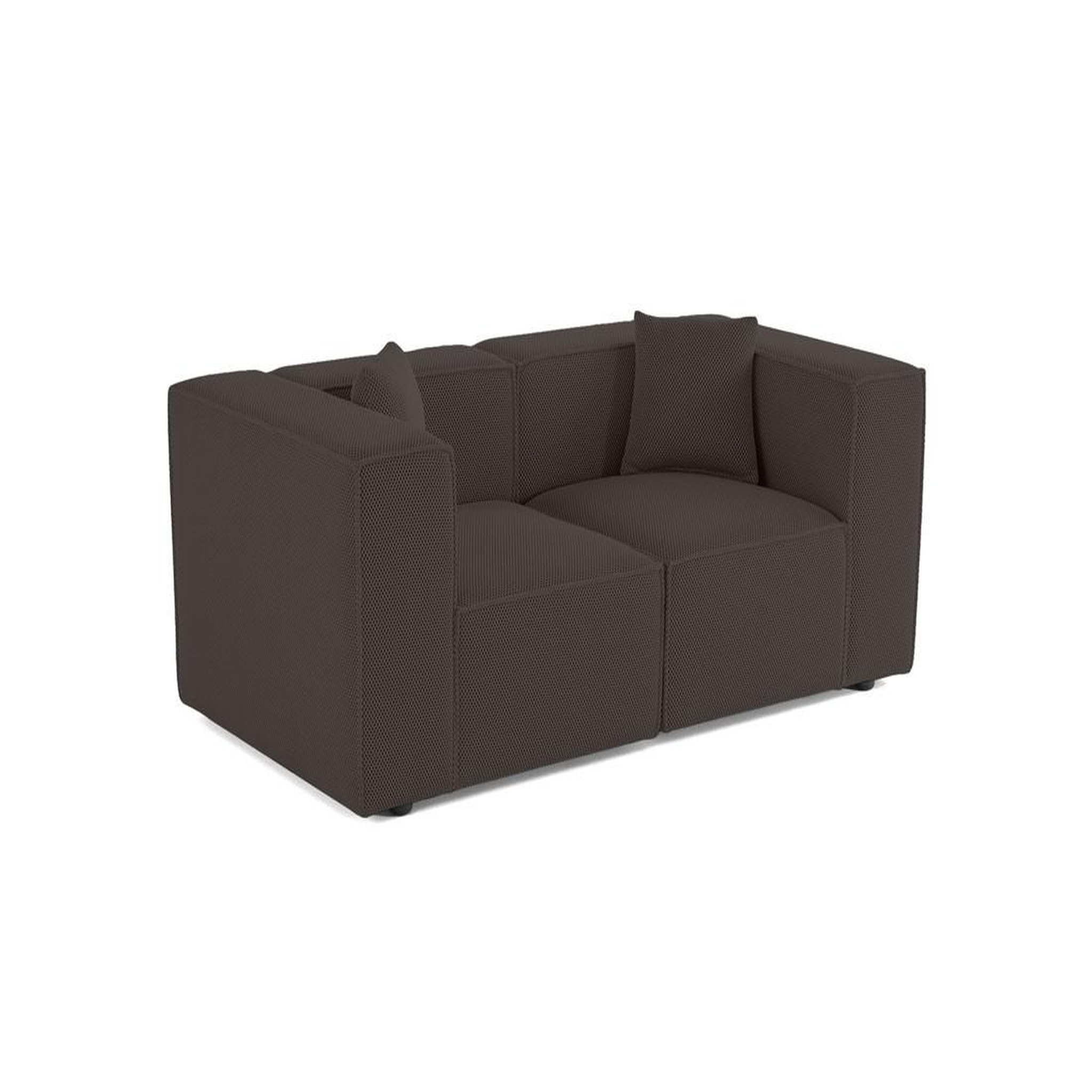 Voir la diapositive 3 : LISA DESIGN Arty - canapé modulable 2 places - en tissu mailles 3d