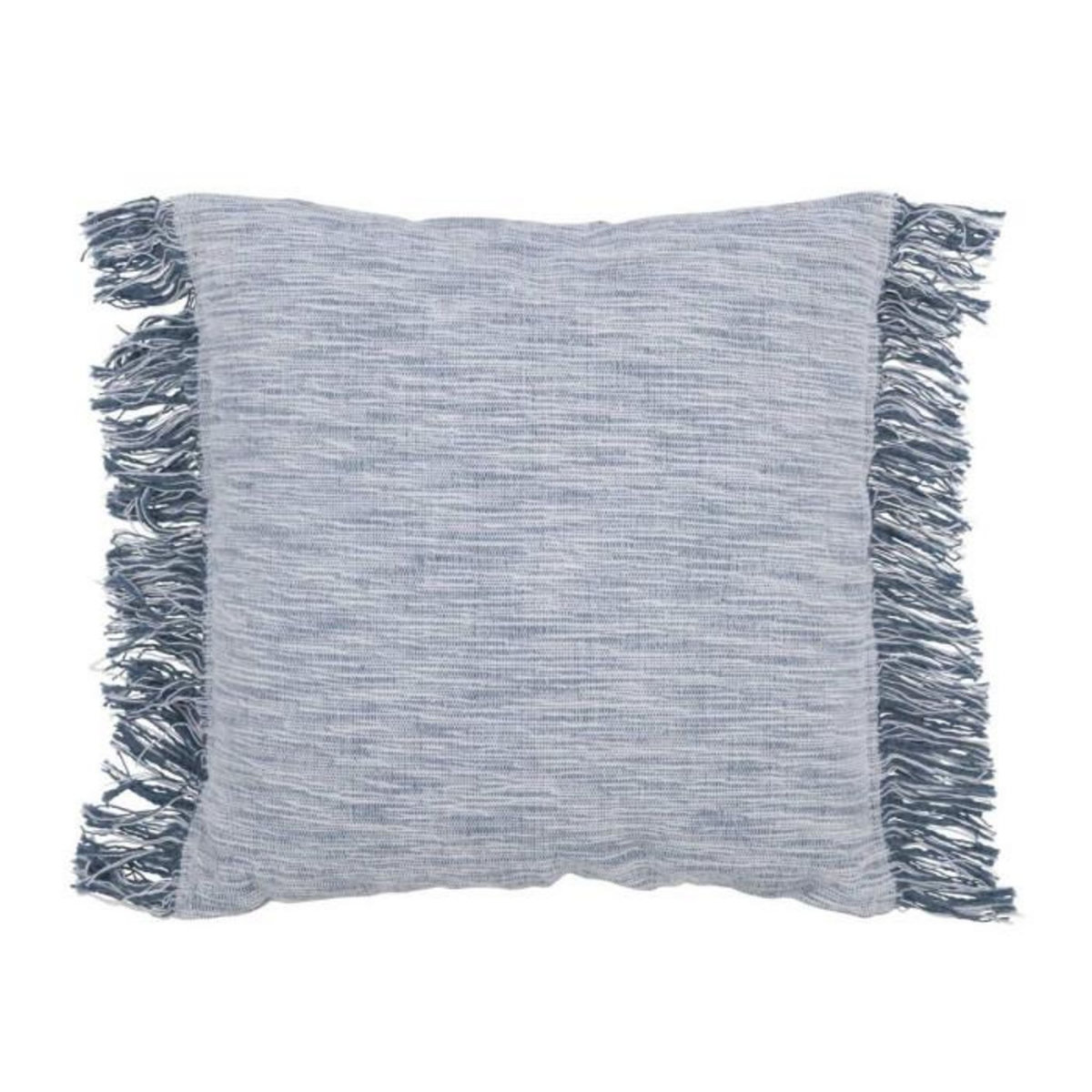 Paris Prix Coussin avec Franges  Santorin  45x45cm Blanc & Bleu