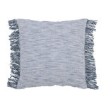Paris Prix Coussin avec Franges  Santorin  45x45cm Blanc & Bleu