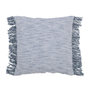 Voir la diapositive 1 : Paris Prix Coussin avec Franges  Santorin  45x45cm Blanc & Bleu
