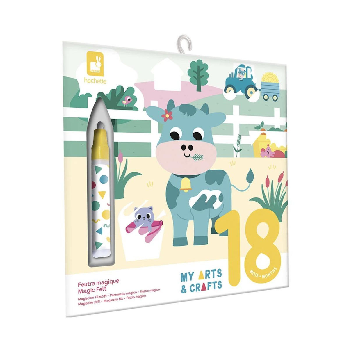 Juratoys-Janod Coloriage feutre magique la ferme -