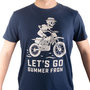 Voir la diapositive 2 : FREEGUN T-shirt homme en jersey 140GSM imprimé devant Let's Go