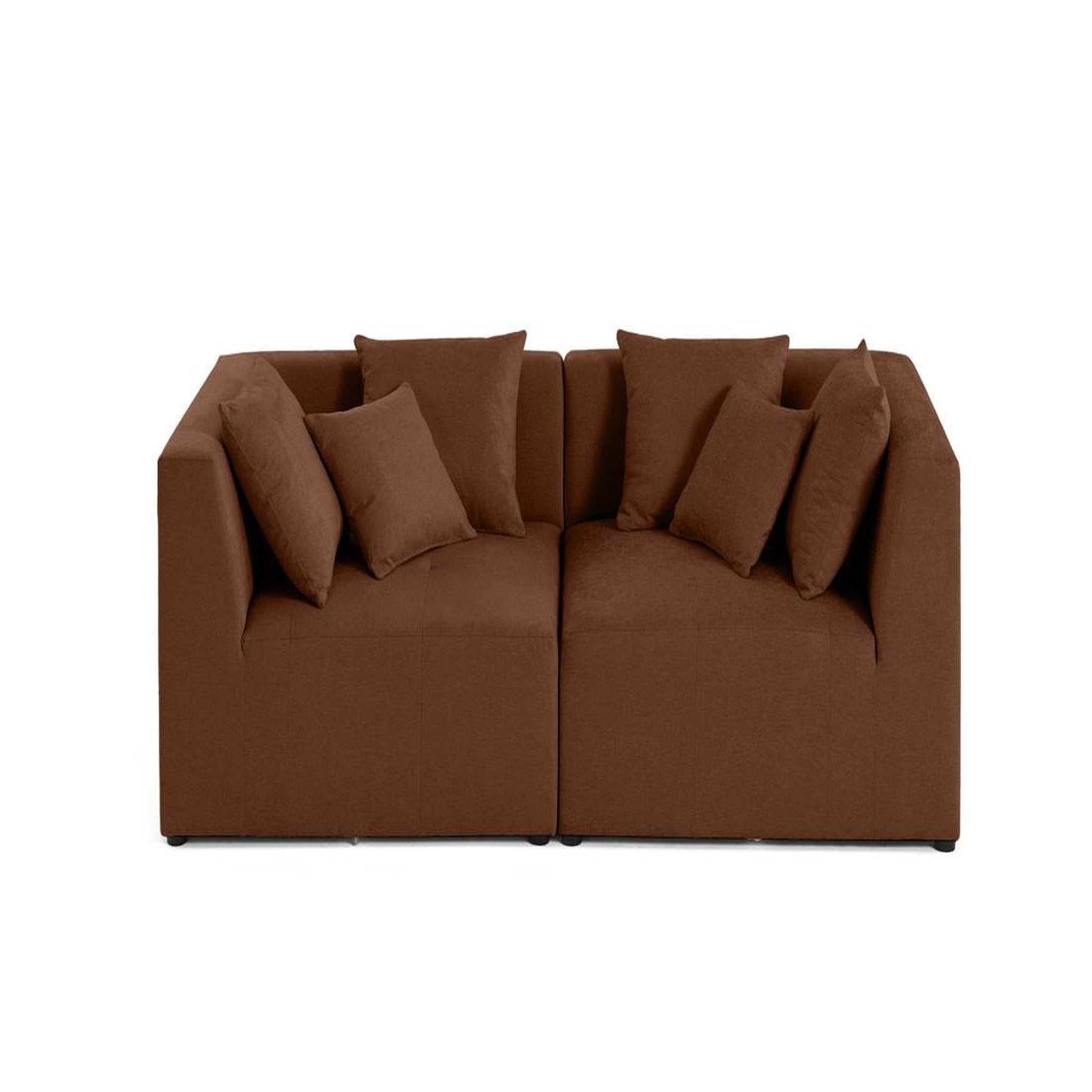 Voir la diapositive 1 : LISA DESIGN Amalfi - canapé modulable 2 places - en tissu