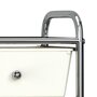 Voir la diapositive 5 : VIDAXL Chariot de rangement mobile a 4 tiroirs Blanc Plastique