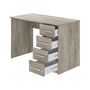 Voir la diapositive 6 : Bureau droit 4 tiroirs L110cm CARLOS