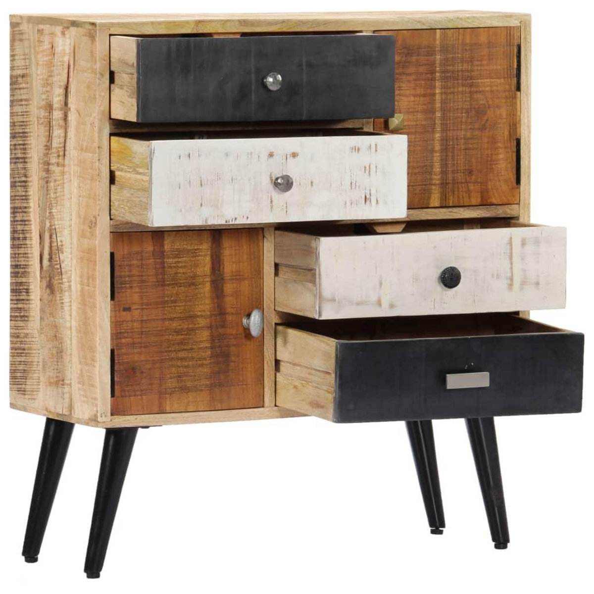 VIDAXL Buffet 70x30x78 cm Bois de manguier massif