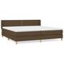 Voir la diapositive 1 : VIDAXL Sommier a lattes de lit avec matelas Marron fonce 200x200 cm