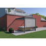 Voir la diapositive 3 : Pergola Bioclimatique adossée 3x3 m - Anthracite - VS OmBREA®