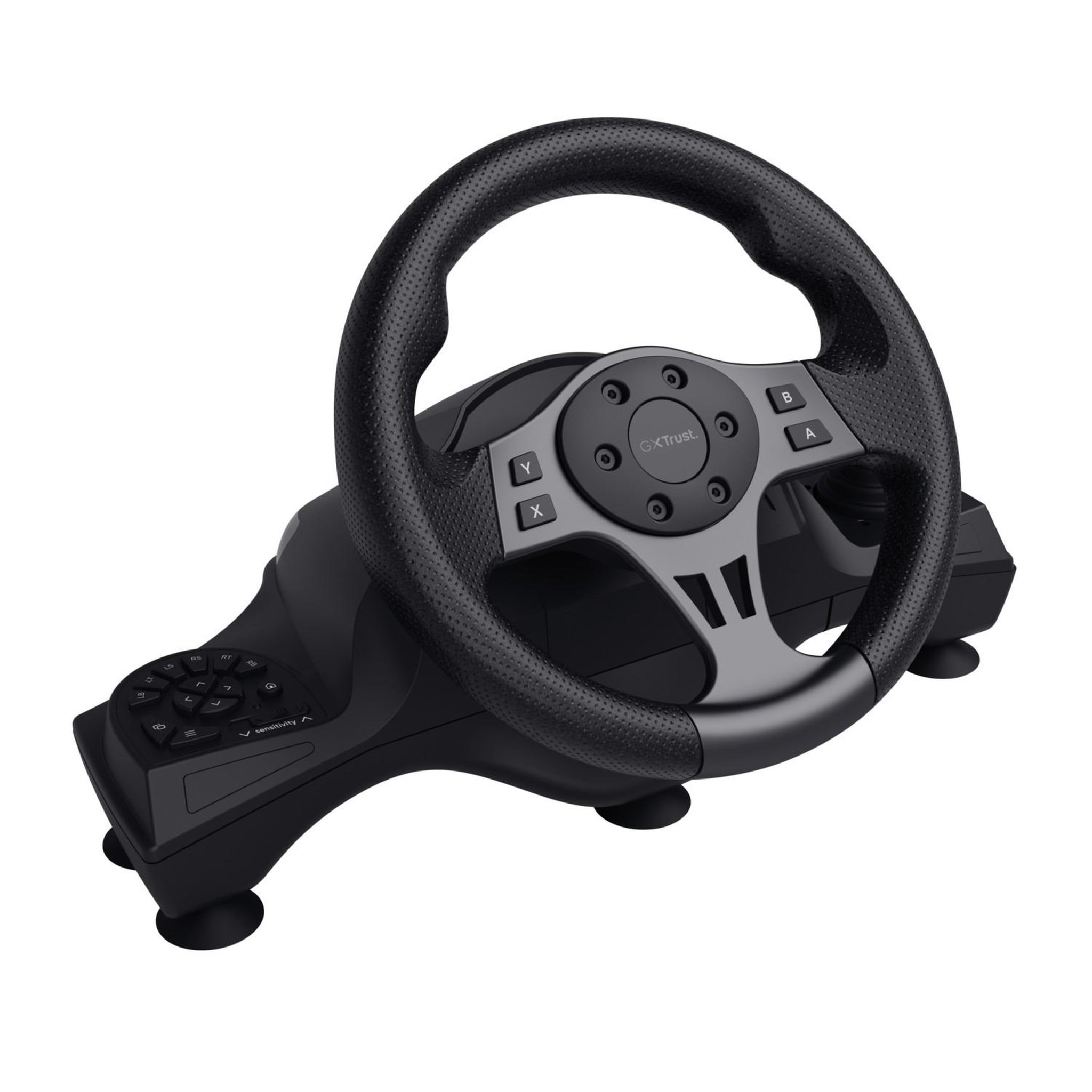 Voir la diapositive 3 : Trust Trust GXT 289 Movi Noir USB Volant + pédales Nintendo Switch, PlayStation 4, Xbox One S, Xbox One X, Xbox Series S, Xbox Series X