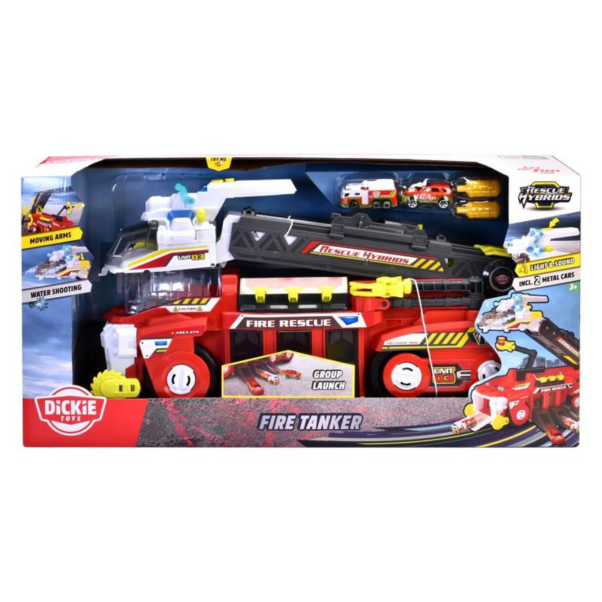 Voir la diapositive 2 : Dickie Dickie Fire Tanker Fire Engine Playset 203799000