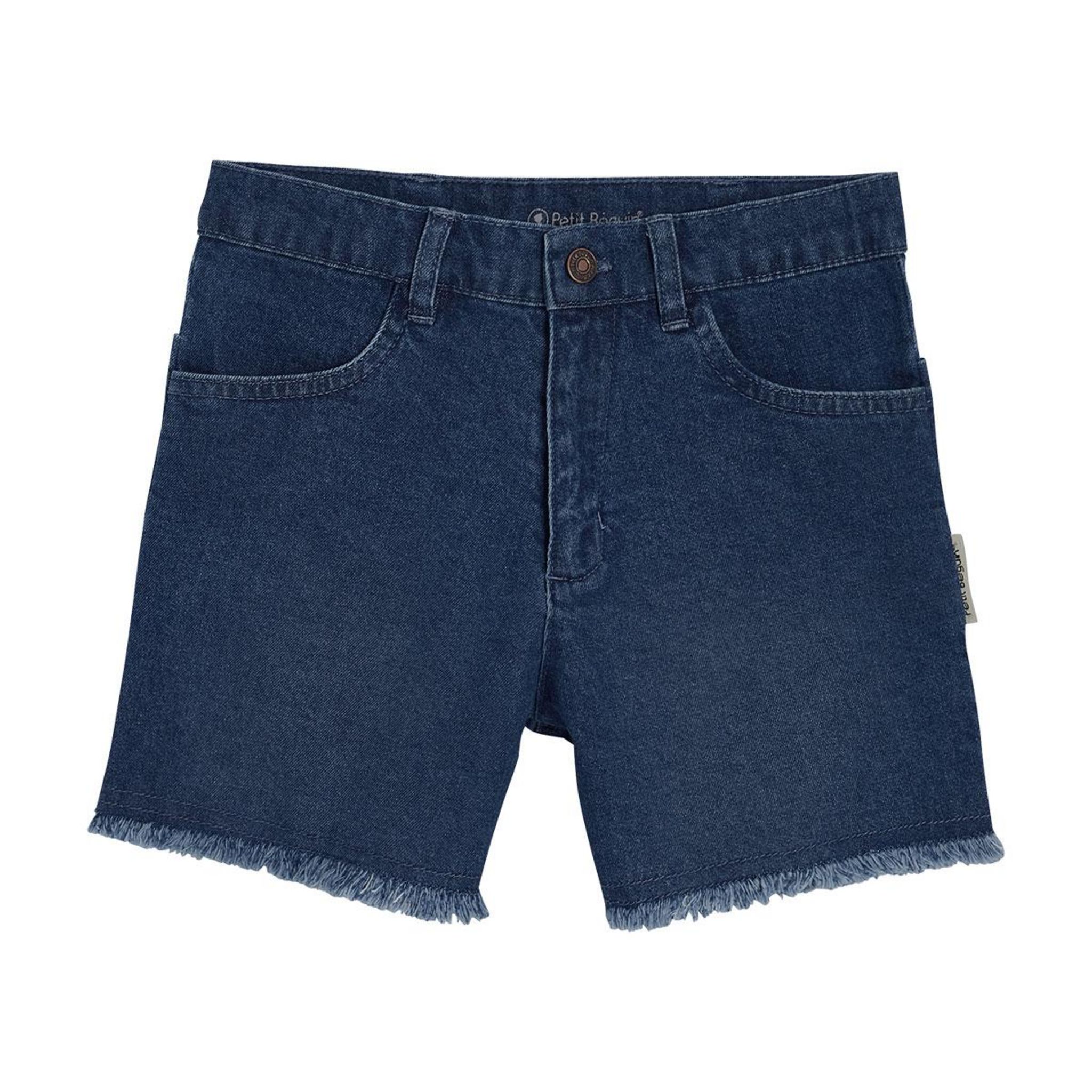 Petit Béguin Short enfant Mumbai. Coloris disponibles : Bleu