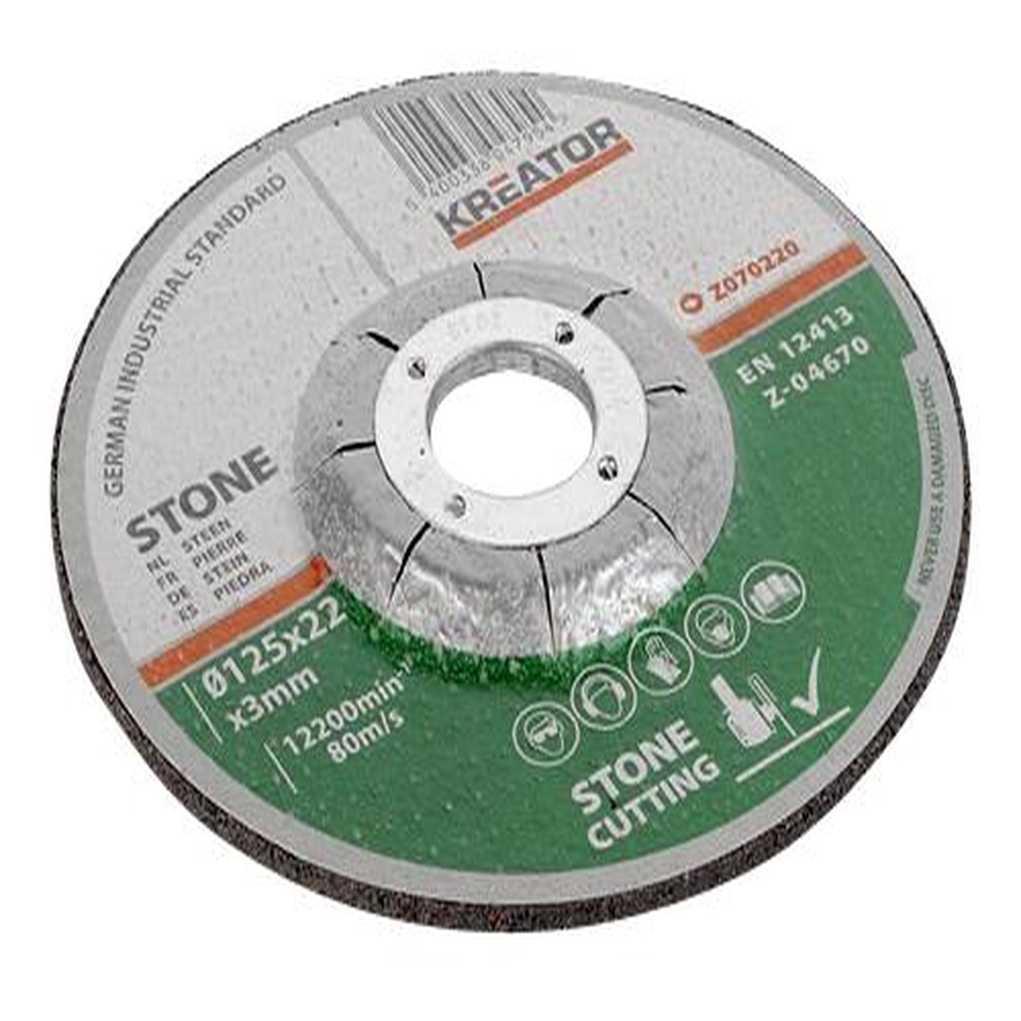 KREATOR Disques à tronçonner - pierre - Ø 115 x 2,5 mm - 6 pièces