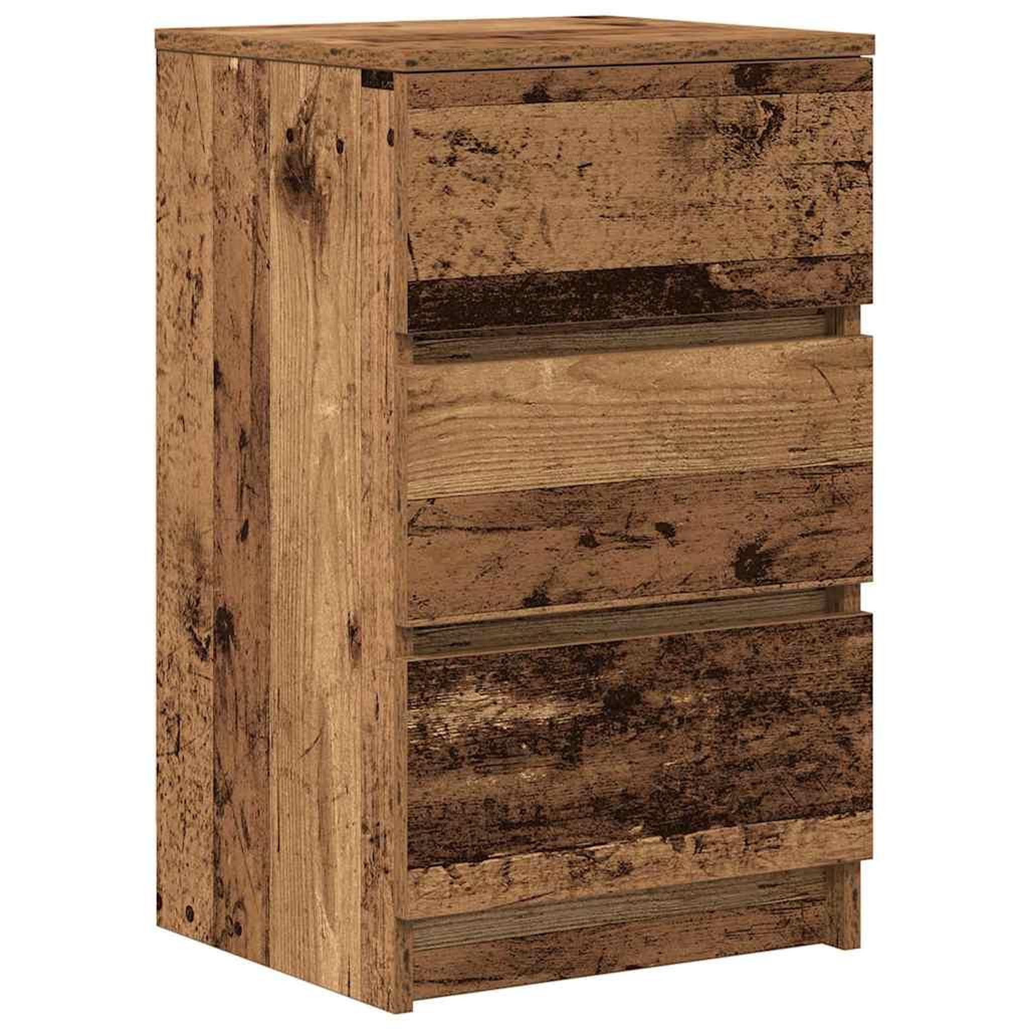 Voir la diapositive 5 : VIDAXL Tables de chevet avec 3 tiroirs 2 pcs vieux bois 39x35x65 cm
