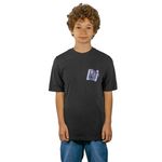 CAPSLAB T-shirt enfant relax fit avec print devant et dos Monkey Business. Coloris disponibles : Noir