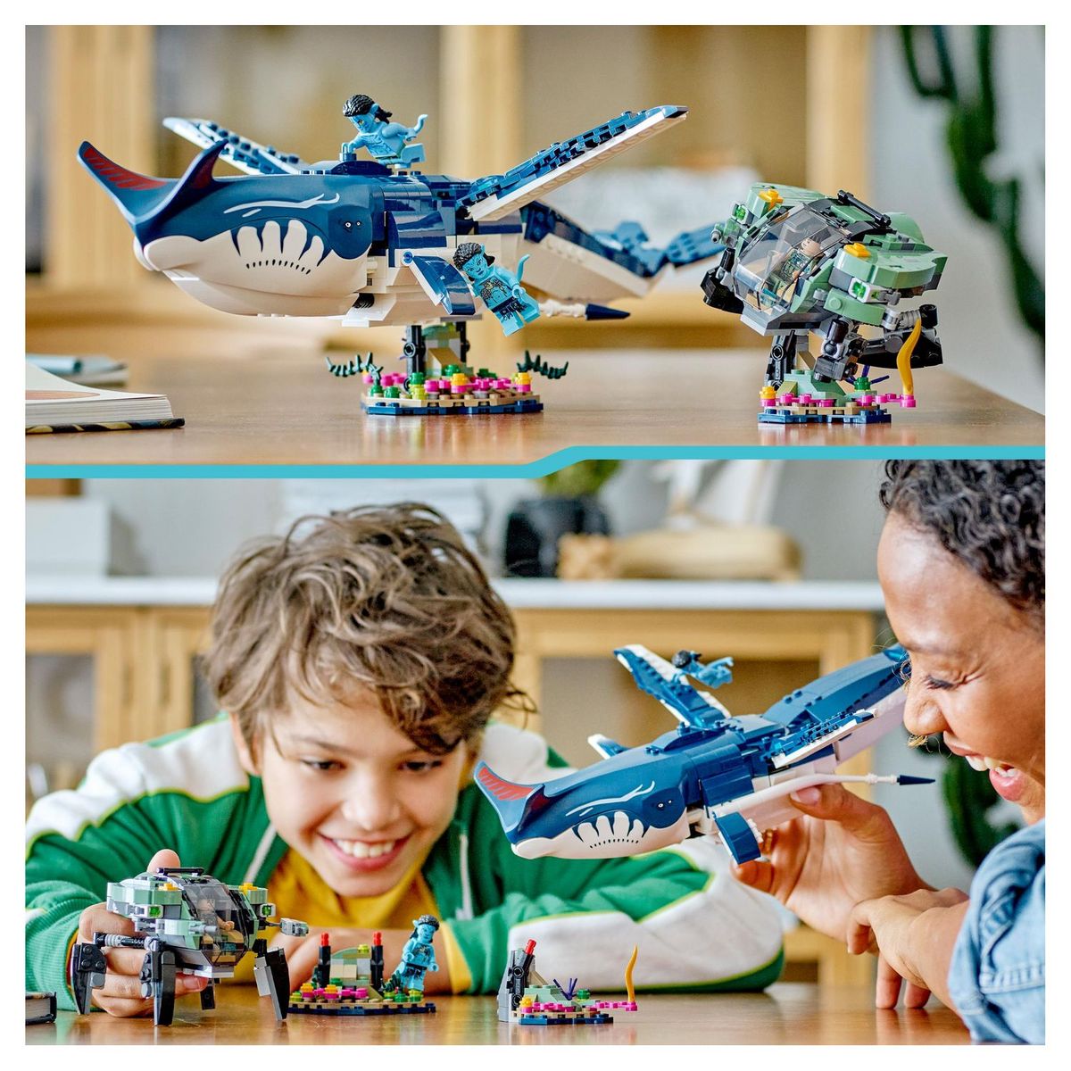 LEGO Avatar 75579 Payakan la Tulkun et Crabsuit, Jouet de Construction, La Voie de l'Eau Film, Set Océan Sous-Marin avec Figurine Animal Marin