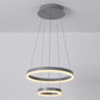 Voir la diapositive 3 : Paris Prix Suspension en Métal Led  Plaox  120cm Gris