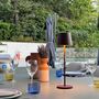 Voir la diapositive 3 : Lumisky 6 lampes LED avec plateau de chargement KELLY Marron Metal H38CM