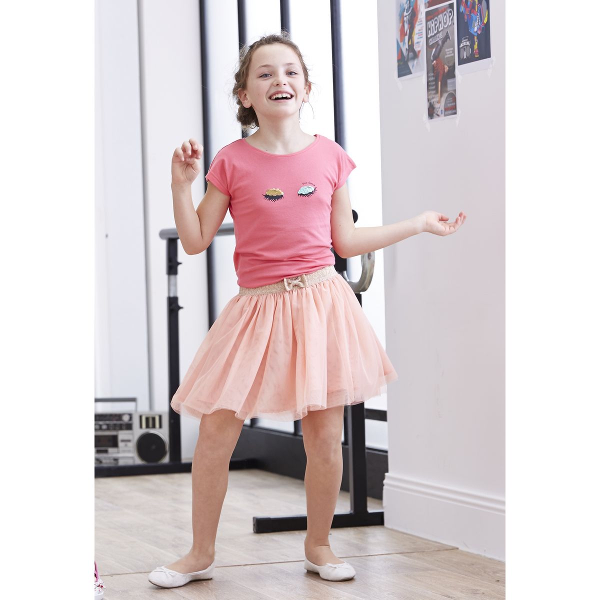 INEXTENSO T-shirt manches courtes fille 