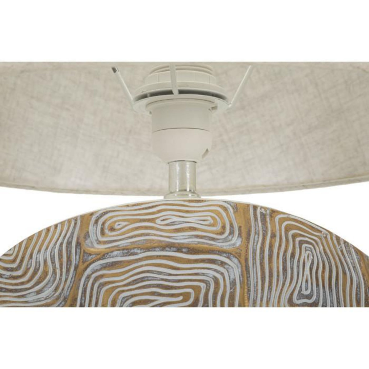 Paris Prix Lampe à Poser en Résine  Elips  68cm Or